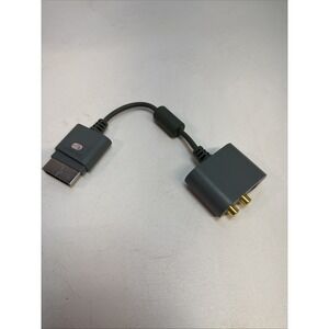 Official Genuine Microsoft XBOX 360 RCA Optical Audio Adapter AV Cable OEM Black